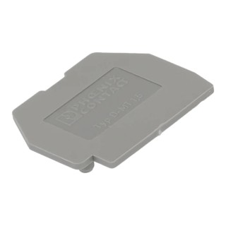 Phoenix Contact DMT Series End Cover for Use with DIN Rail Terminal Blocks, Grey Polyamide Material 3100321