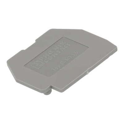 Phoenix Contact DMT Series End Cover for Use with DIN Rail Terminal Blocks, Grey Polyamide Material 3100321