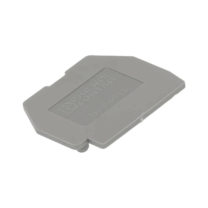 Phoenix Contact DMT Series End Cover for Use with DIN Rail Terminal Blocks, Grey Polyamide Material 3100321