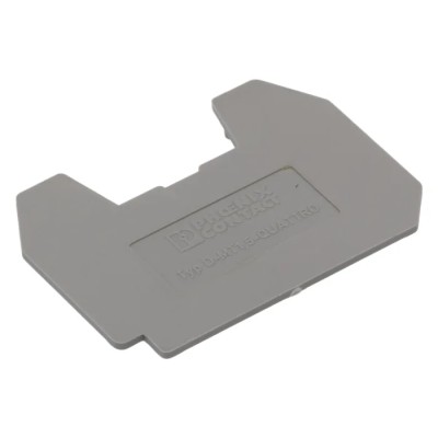Phoenix Contact DMT Series End Cover for DIN Rail Terminal Blocks Grey Polyamide 3002982