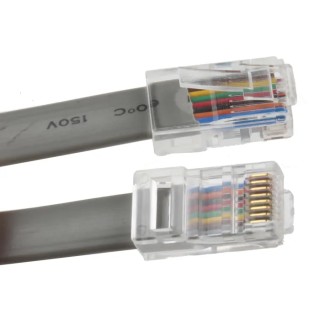 RS PRO Telephone Extension Cable Female RJ45 to Male RJ45, Grey Polyvinyl Chloride Sheath, 3m RJ45