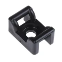 HellermannTyton Black Screw Cable Tie Mount 6 mm Cable Tie Width Acceptance 12 mm Width x 18 mm 151-24660 KR6G5-PA66W-BK
