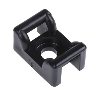 HellermannTyton Black Screw Cable Tie Mount 6 mm Cable Tie Width Acceptance 12 mm Width x 18 mm 151-24660 KR6G5-PA66W-BK