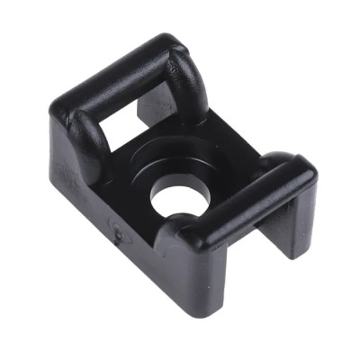 HellermannTyton Black Screw Cable Tie Mount 6 mm Cable Tie Width Acceptance 12 mm Width x 18 mm 151-24660 KR6G5-PA66W-BK