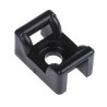 HellermannTyton Black Screw Cable Tie Mount 6 mm Cable Tie Width Acceptance 12 mm Width x 18 mm 151-24660 KR6G5-PA66W-BK