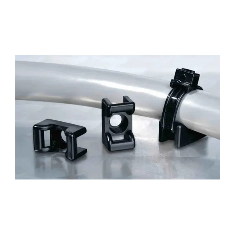 HellermannTyton Black Screw Cable Tie Mount 6 mm Cable Tie Width Acceptance 12 mm Width x 18 mm 151-24660 KR6G5-PA66W-BK