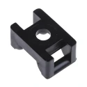 HellermannTyton Black Screw Cable Tie Mount 6 mm Cable Tie Width Acceptance 12 mm Width x 18 mm 151-24660 KR6G5-PA66W-BK