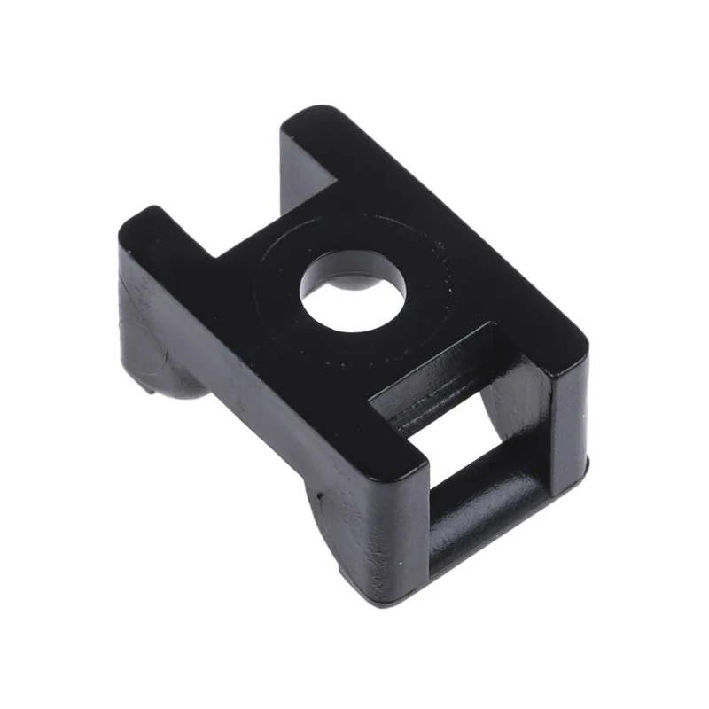 HellermannTyton Black Screw Cable Tie Mount 6 mm Cable Tie Width Acceptance 12 mm Width x 18 mm 151-24660 KR6G5-PA66W-BK