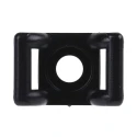 HellermannTyton Black Screw Cable Tie Mount 6 mm Cable Tie Width Acceptance 12 mm Width x 18 mm 151-24660 KR6G5-PA66W-BK
