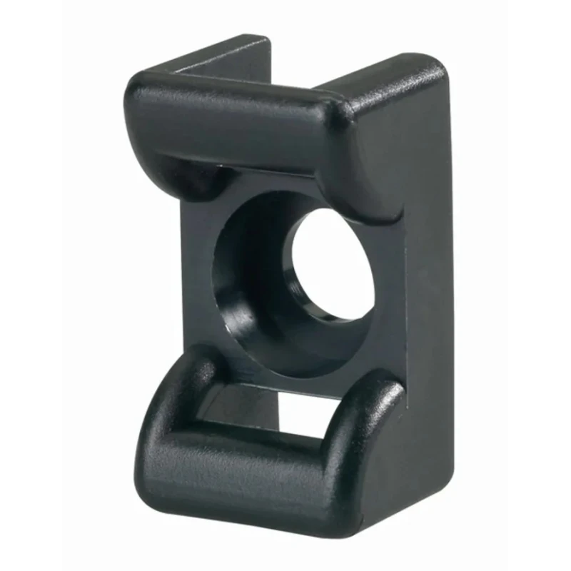 HellermannTyton Black Screw Cable Tie Mount 6 mm Cable Tie Width Acceptance 12 mm Width x 18 mm 151-24660 KR6G5-PA66W-BK