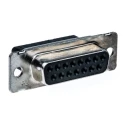 TE Connectivity AMPLIMITE HDP-20 15 Way Straight Cable D-Sub Connector Female 205205-2