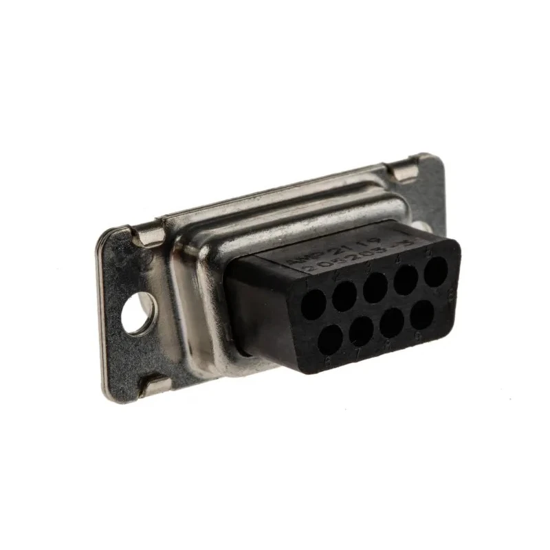 TE Connectivity AMPLIMITE HDP-20 9 Way Straight Cable D-Sub Connector 250V 3.7A Steel Housing Gold Plated Contacts 205203-3