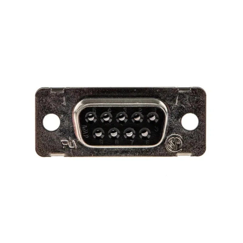 TE Connectivity AMPLIMITE HDP-20 9 Way Straight Cable D-Sub Connector 250V 3.7A Steel Housing Gold Plated Contacts 205203-3