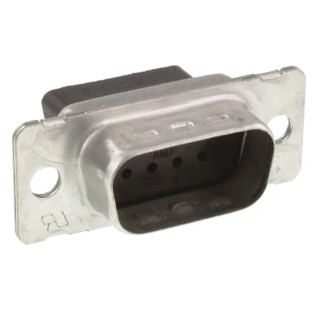 TE Connectivity AMPLIMITE HDP-20 9 Way Straight Cable D-Sub Connector Male 250V 3.7A Steel Housing 205204-4