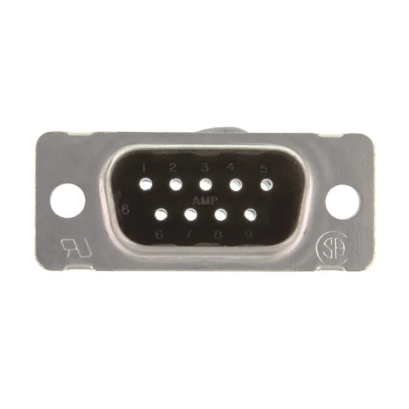 TE Connectivity AMPLIMITE HDP-20 9 Way Straight Cable D-Sub Connector Male 250V 3.7A Steel Housing 205204-4