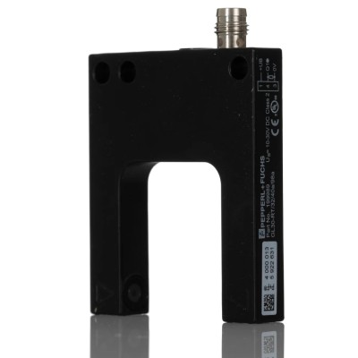 Pepperl + Fuchs Through Beam Photoelectric Sensor, Fork Sensor, 30 mm Detection Range, PNP Output, IP67 GL30-RT/32/40A/98A