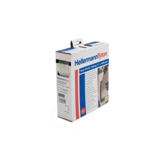 HellermannTyton Halogen Free Heat Shrink Tubing Clear 24 mm Sleeve Diameter x 3 m Length 3:1 308-12403 HIS-A-24/8-PO-X-CL