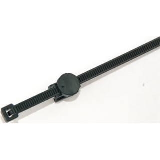 HellermannTyton Cable Tie Assembly 200 mm x 4.6 mm Black Polyamide 66 156-01601 CBTO50R-PA66HS/PA66HIRHS-BK