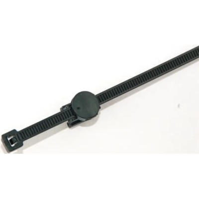 HellermannTyton Cable Tie Assembly 200 mm x 4.6 mm Black Polyamide 66 156-01601 CBTO50R-PA66HS/PA66HIRHS-BK
