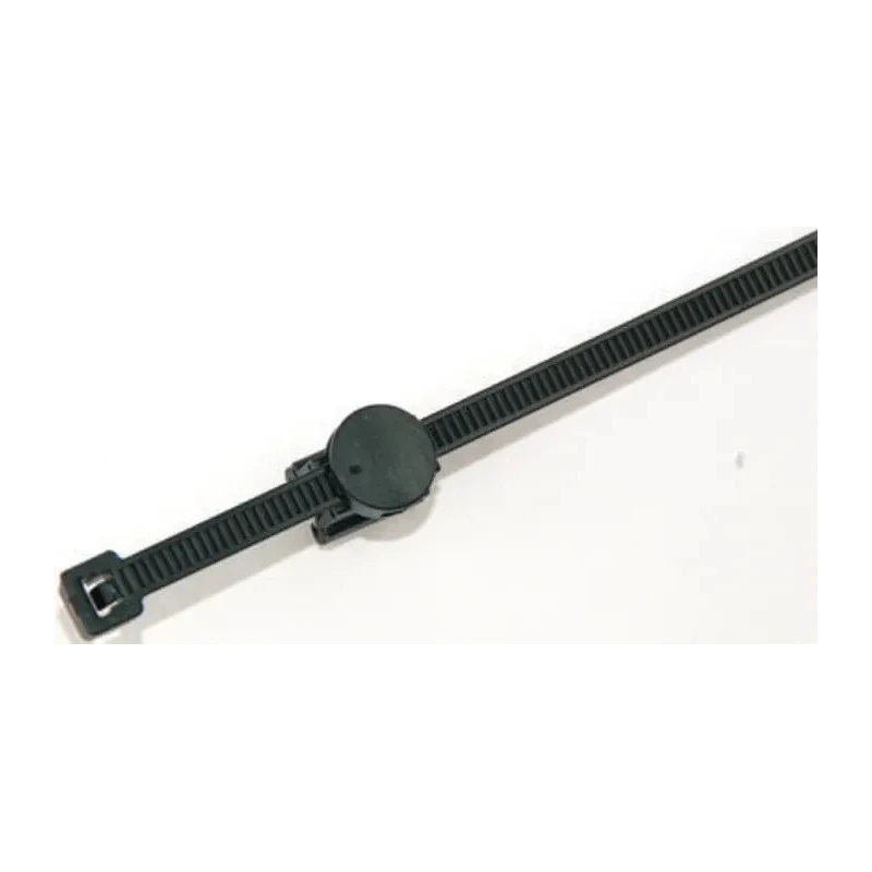HellermannTyton Cable Tie Assembly 200 mm x 4.6 mm Black Polyamide 66 156-01601 CBTO50R-PA66HS/PA66HIRHS-BK