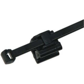 HellermannTyton Cable Tie Assembly 200 mm x 14 mm Black Polyamide 66 156-00007 T50ROSEC24-PA66HS/PA66HIRHS-BK
