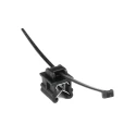 HellermannTyton Cable Tie Assemblies Cable Tie 200 mm x 4.6 mm Black Polyamide 66 156-04602 T50ROSEC19-PA66HS/PA66HIRHS-BK