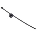 HellermannTyton Cable Tie Assemblies Cable Tie 200 mm x 4.6 mm Black Polyamide 66 156-04602 T50ROSEC19-PA66HS/PA66HIRHS-BK