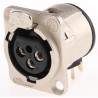 Neutrik PCB XLR Connector Right Angle Female 3 Contacts 50V Silver over Nickel Plating NC3FD-H