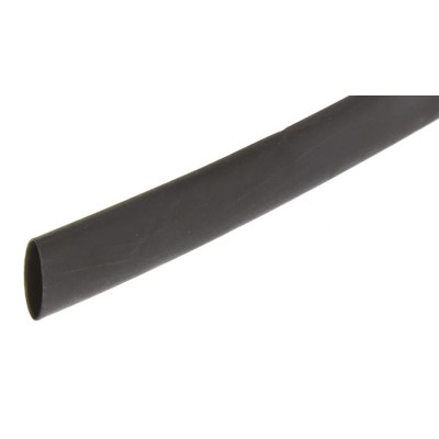 3M Heat Shrink Tubing Black 9.5 mm Sleeve Diameter x 5m Length 3:1 Shrink Ratio Cross Linked 308-30900 HIS-3-9/3-PO-X-BK