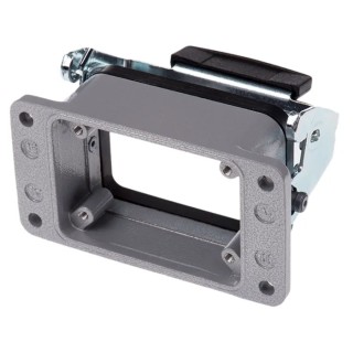 EPIC Heavy Duty Power Connector Hood Panel Mount Aluminium Alloy IP65 Single Lever H-B 6 10003000
