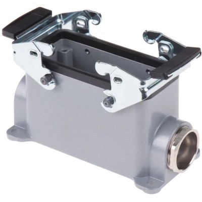 EPIC Heavy Duty Power Connector Hood Surface Mount IP65 PG21 Thread Size 2 Lever Locking HB Series 10074000+12954500