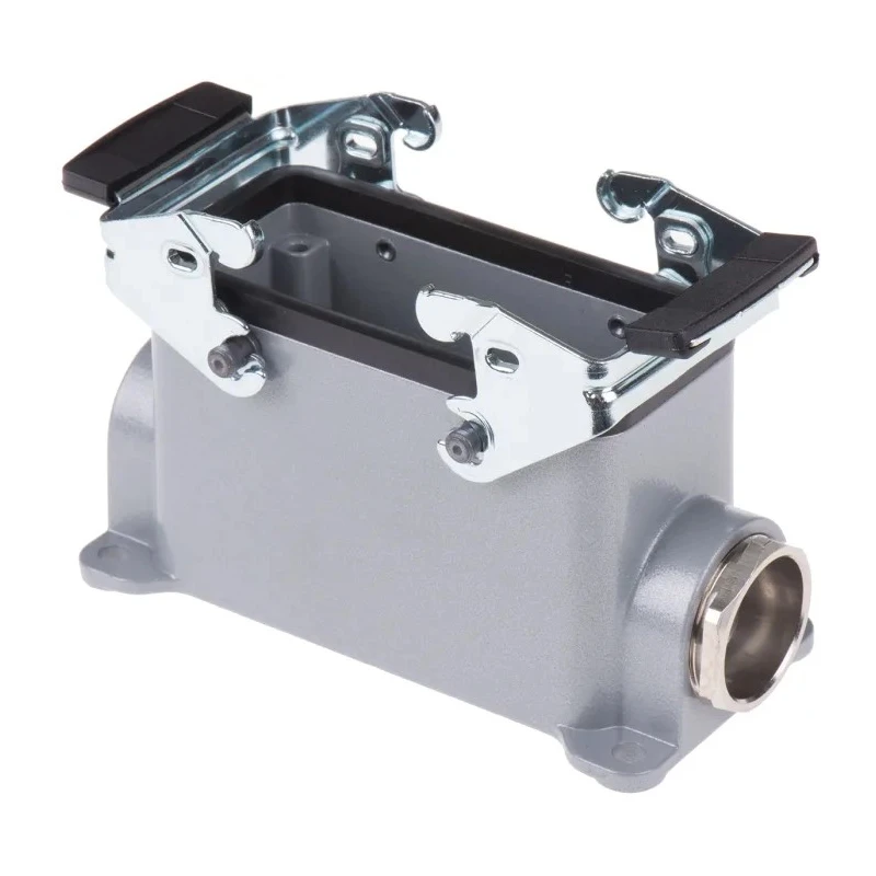 EPIC Heavy Duty Power Connector Hood Surface Mount IP65 PG21 Thread Size 2 Lever Locking HB Series 10074000+12954500