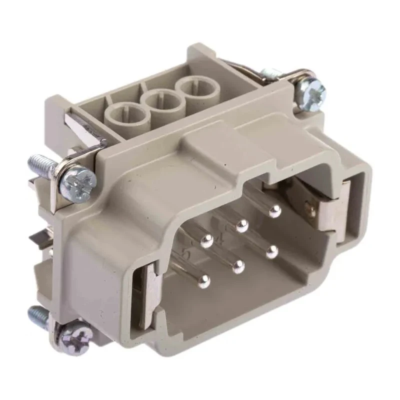 EPIC Heavy Duty Power Connector 16A 600V Cable Mount, Male 6 Contacts H-BE Series 10190000