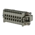 EPIC Heavy Duty Power Connector, 16A Current Rating, H-BE Series Male Connector Insert, 16 Contacts, 600V Voltage 10194000