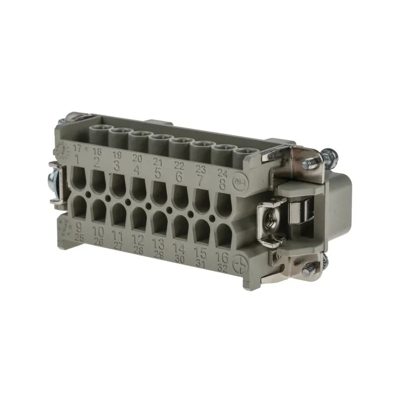 EPIC Heavy Duty Power Connector, 16A Current Rating, H-BE Series Male Connector Insert, 16 Contacts, 600V Voltage 10194000