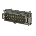 EPIC Heavy Duty Power Connector, 16A Current Rating, H-BE Series Male Connector Insert, 16 Contacts, 600V Voltage 10194000