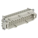 EPIC Heavy Duty Power Connector Insert 16A, 24 Contacts, H-BE Series Male, 600V, IP65 10196000