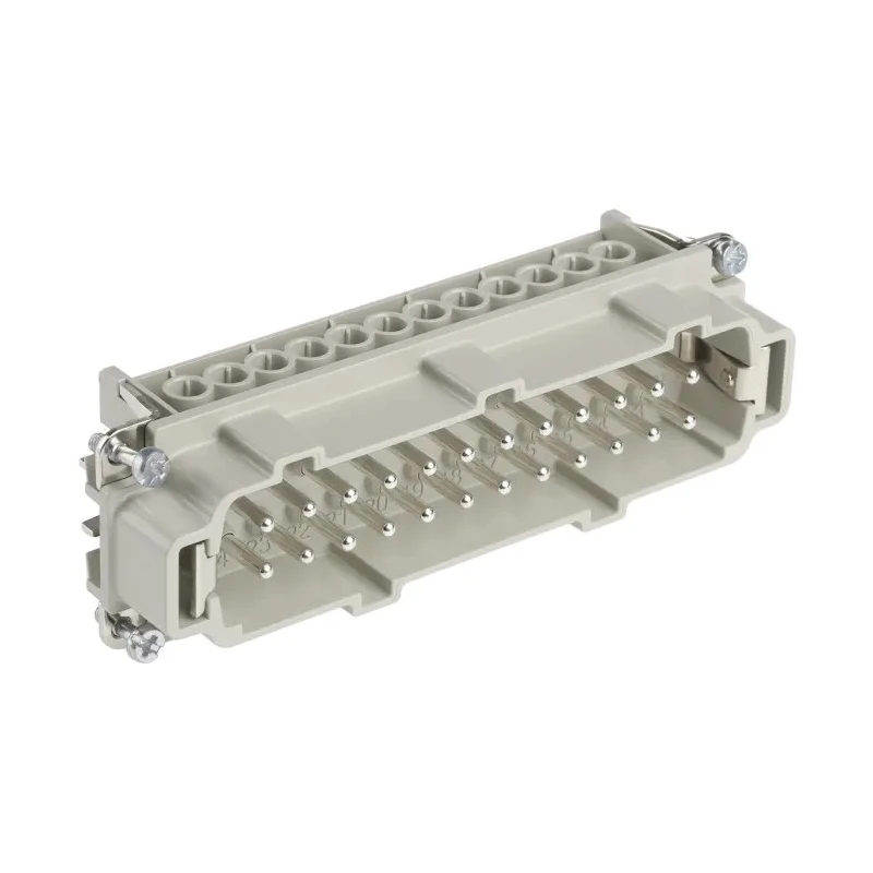 EPIC Heavy Duty Power Connector Insert 16A, 24 Contacts, H-BE Series Male, 600V, IP65 10196000