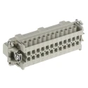 EPIC Heavy Duty Power Connector Insert 16A, 24 Contacts, H-BE Series Male, 600V, IP65 10196000