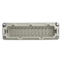 EPIC Heavy Duty Power Connector Insert 16A, 24 Contacts, H-BE Series Male, 600V, IP65 10196000