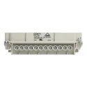 EPIC Heavy Duty Power Connector Insert 16A, 24 Contacts, H-BE Series Male, 600V, IP65 10196000