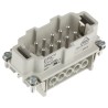 EPIC Heavy Duty Power Connector Module 16A 600V Cable Mounting Straight Orientation 10 Contacts H-BE Series 10192000