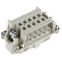 EPIC Heavy Duty Power Connector Module 16A 600V Cable Mounting Straight Orientation 10 Contacts H-BE Series 10192000