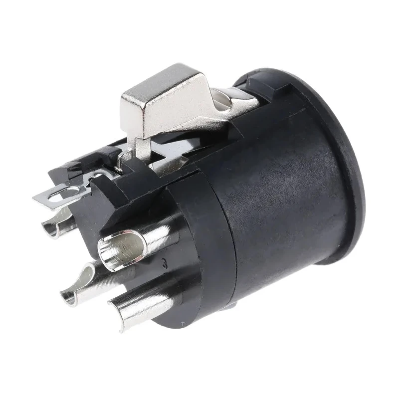 Amphenol Industrial 4 Way Female Straight Cable Loudspeaker Connector 20A Black Thermoplastic Housing AP411