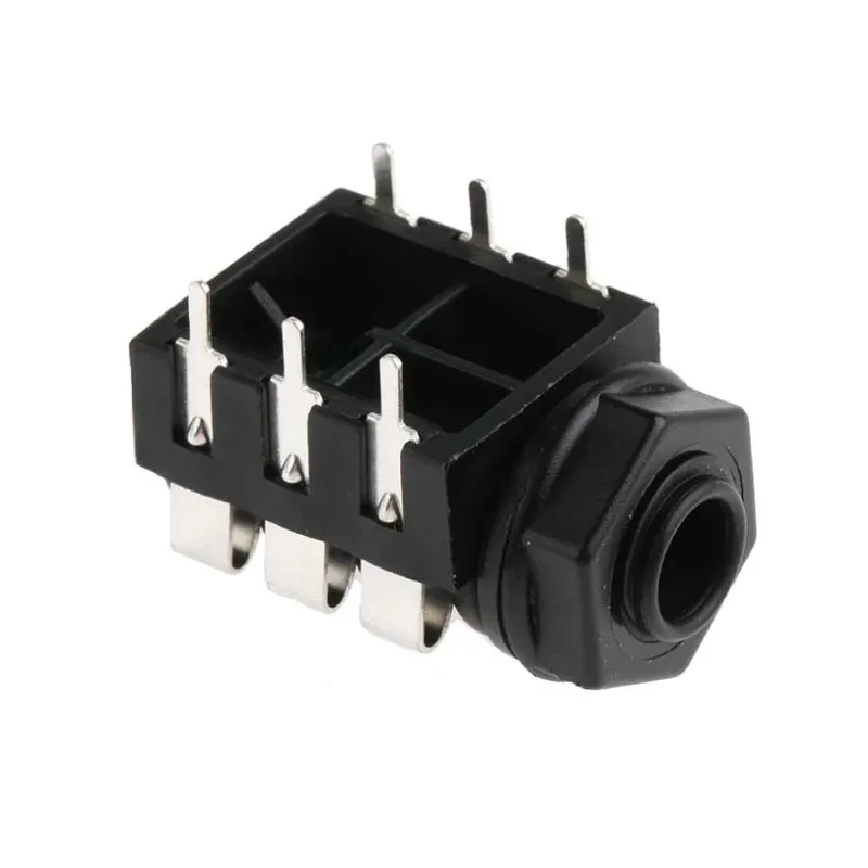 RS PRO 6.35 mm Through Hole Female Stereo Jack Connector 3A 50V 449-348