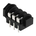 RS PRO 6.35 mm Through Hole Female Stereo Jack Connector 3A 50V 449-348