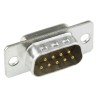 Cinch FD 9 Way Straight 2.76 mm Pitch Panel Mount D-Sub Connector with M3 Rivnut for Rear Panel Mount Male FDE-9PTI2/1-LF