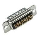Cinch FD 15 Way Straight 2.76 mm Pitch Panel Mount D-Sub Connector Male FDA-15PTI2/1