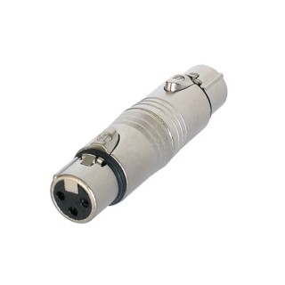 Neutrik Audio Female XLR Straight AV Adapter 5V Nylon Housing NA3FF
