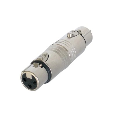 Neutrik Audio Female XLR Straight AV Adapter 5V Nylon Housing NA3FF